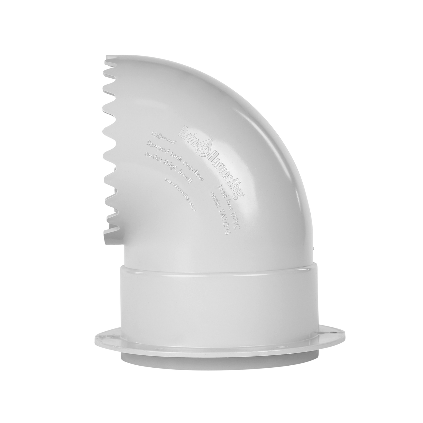 Flanged Tank Overflow - Volume Increasing - High 100mm