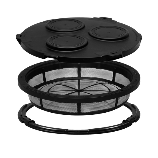 Side Mesh Easy Fit Tank Screen Cover Kit w/ Easy Fit Screw Down Ring (Poly Tank) 400mm/16inch