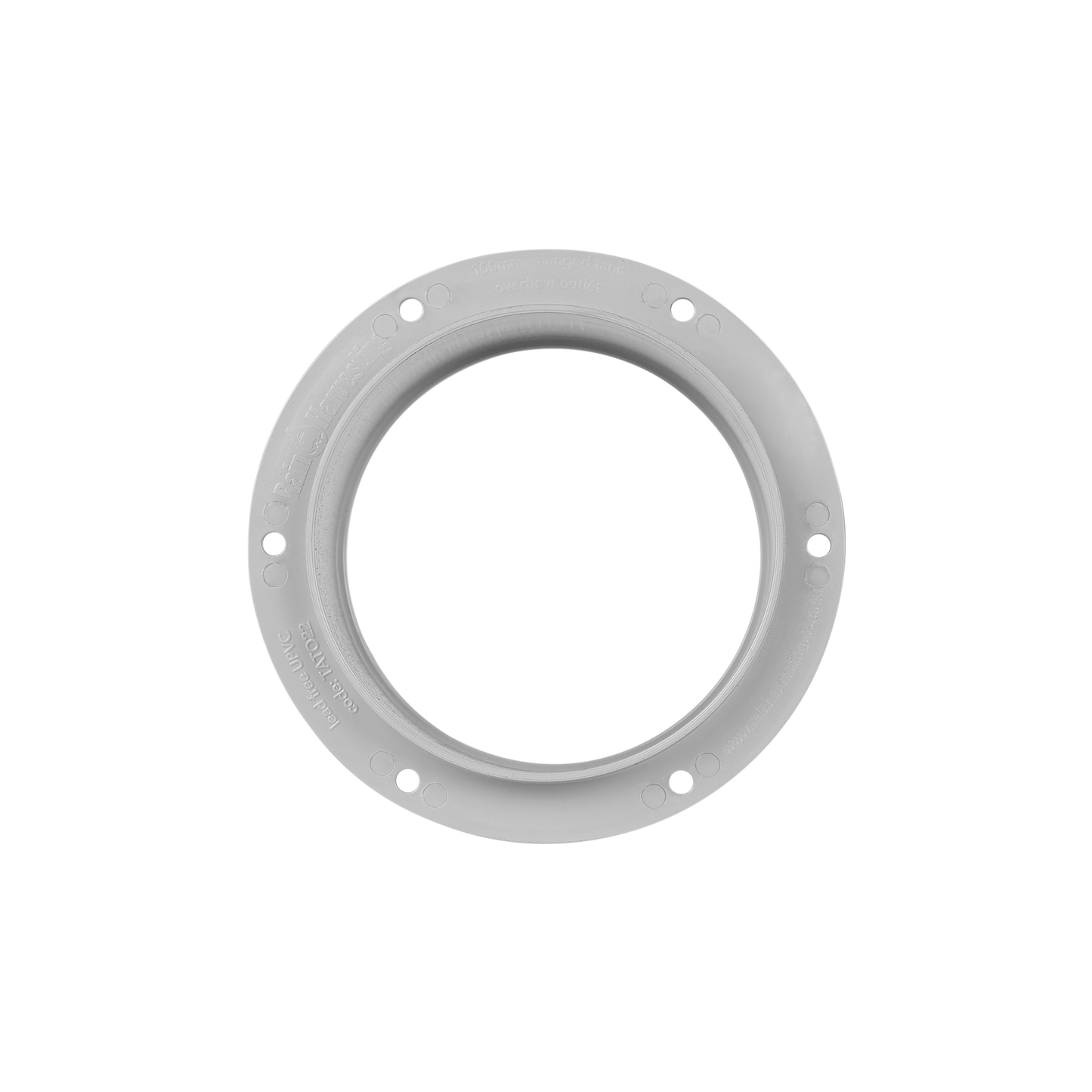 Flanged Tank Overflow 110mm Plastic Only