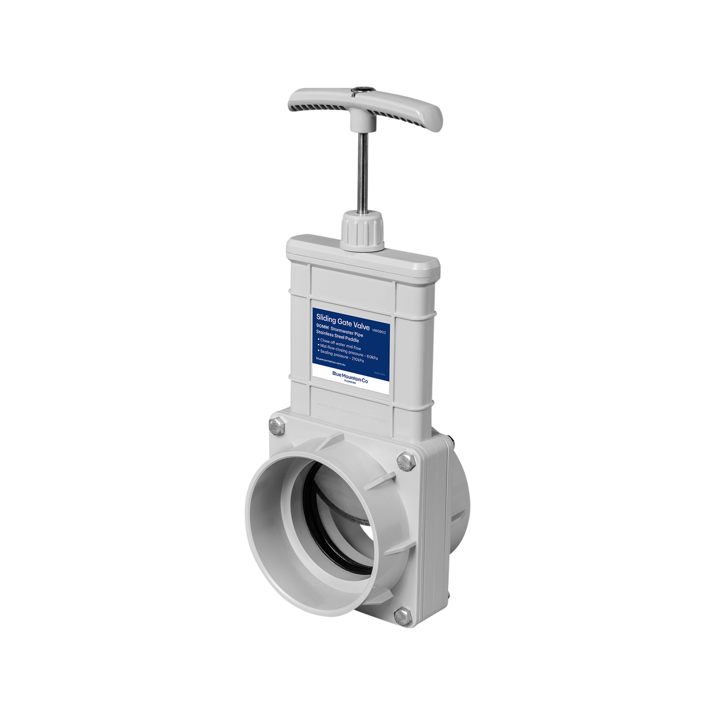 90mm Sliding Gate Valve (Stainless Steel Paddle)