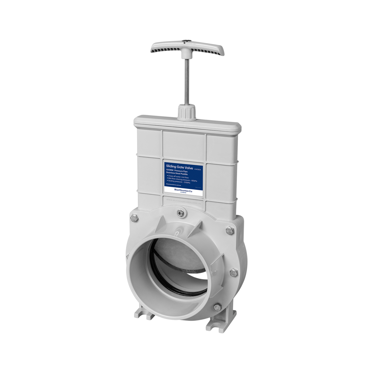 100mm Sliding Gate Valve Pressure (Stainless Steel Paddle)