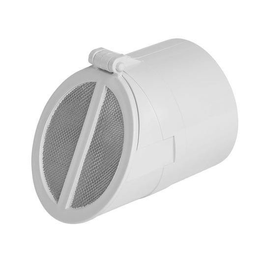 Flap Valve Vented Screen 90mm Male