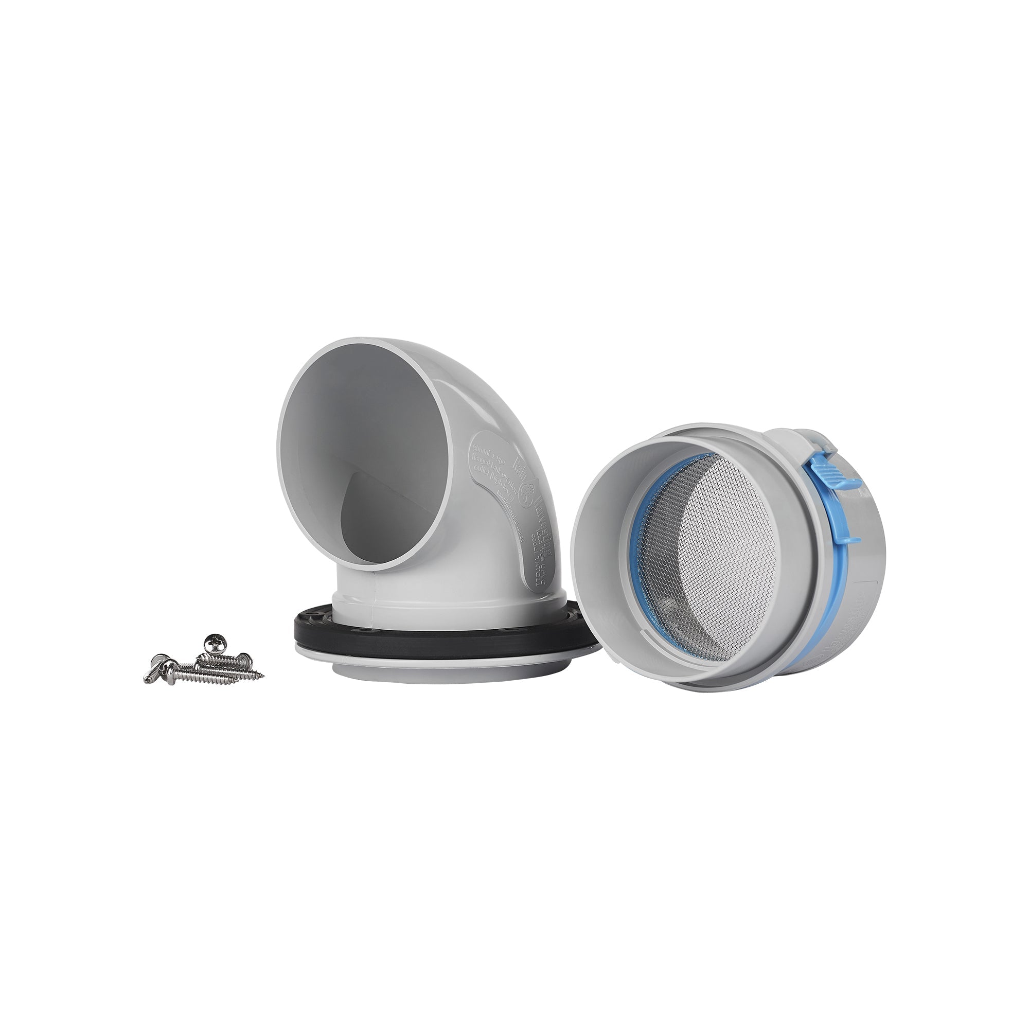 Shell Mounted Overflow Flanged Tank Overflow Kit - Volume Increasing High with Hinged Mozzie ...