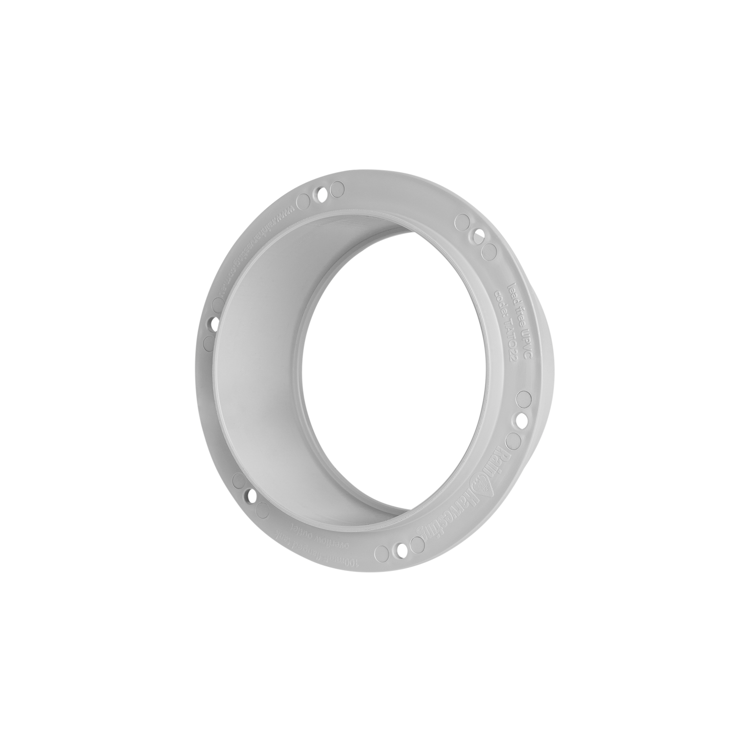 Flanged Tank Overflow 110mm Plastic Only